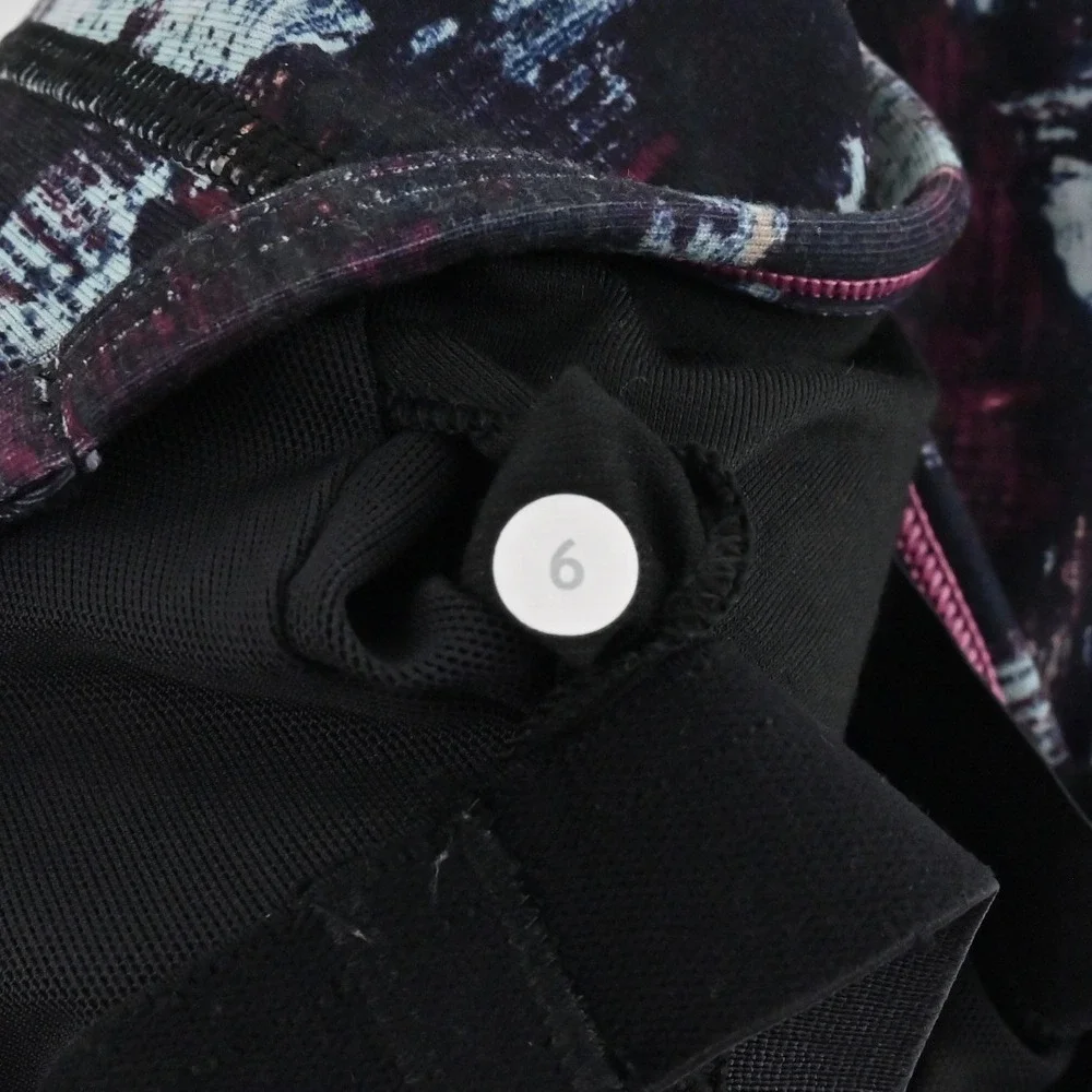 Lululemon Power Y Tank Top Womens Size 6 Purple Blossom Multi Racerback Yoga Gym